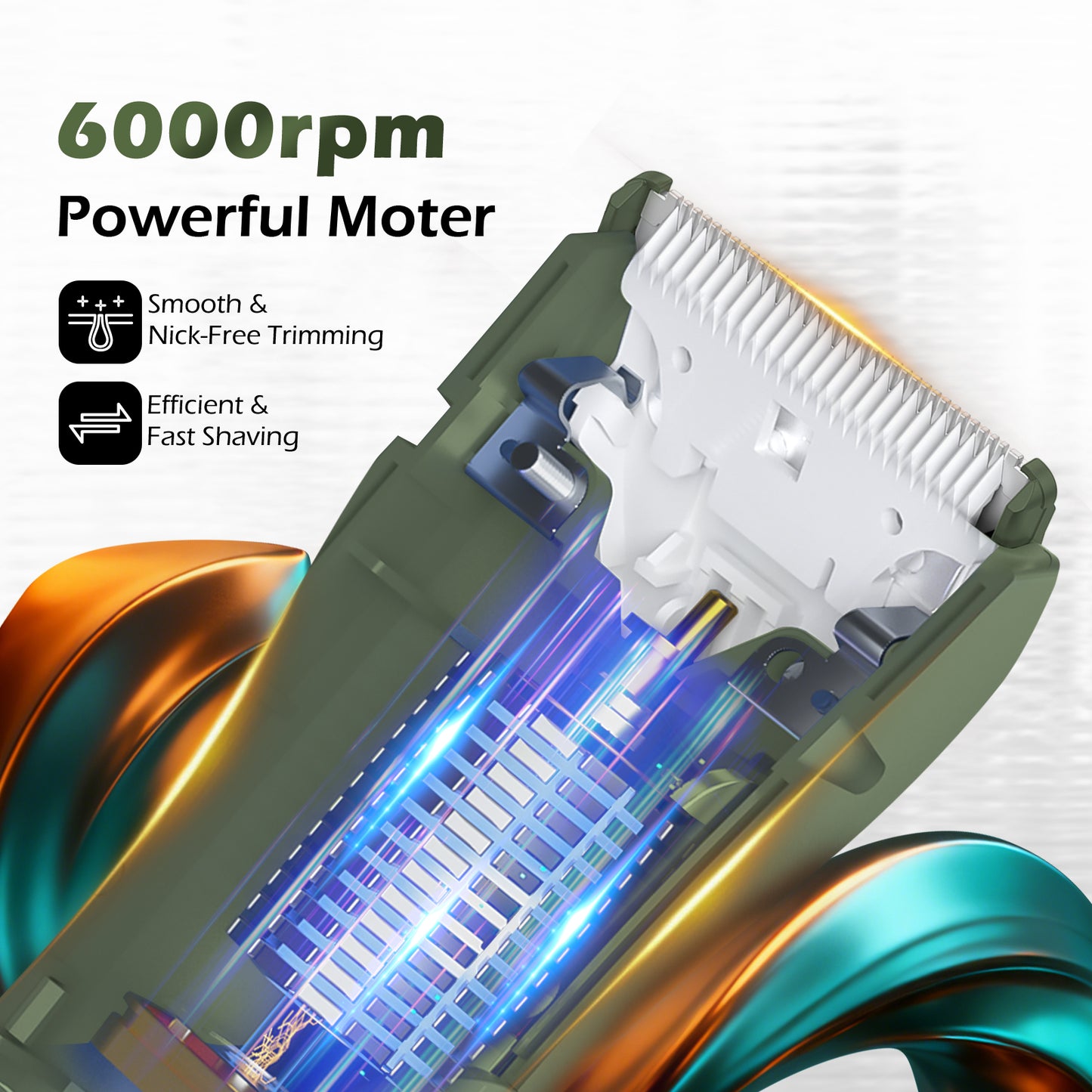 2-in-1 Pro Green Trimmer – Digital Display, Charging Base, IPX7 Waterproof