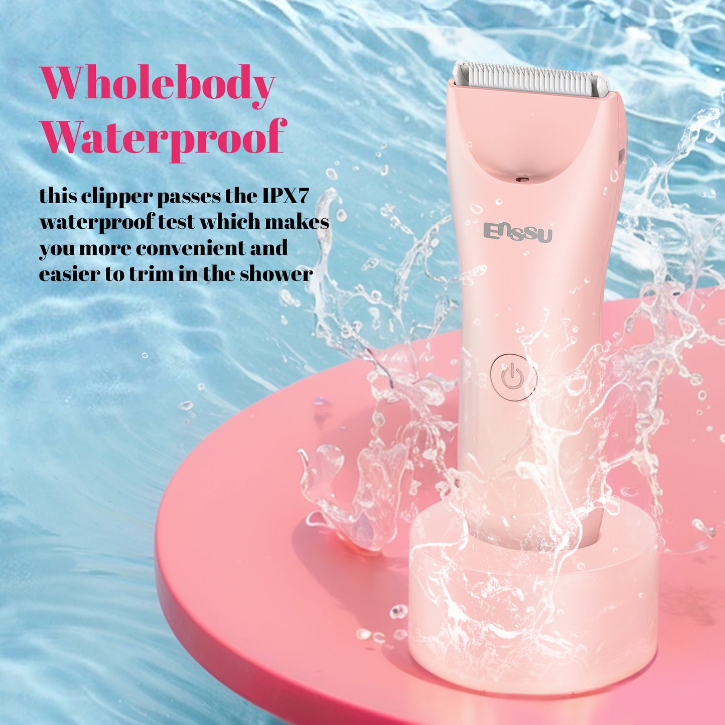 Lady 2-in-1 Bikini Trimmer with Safe Ceramic Blade – Waterproof & Spotlight