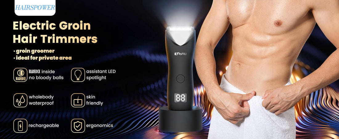 HAIRSPOWER Waterproof Body Trimmer in Bathroom