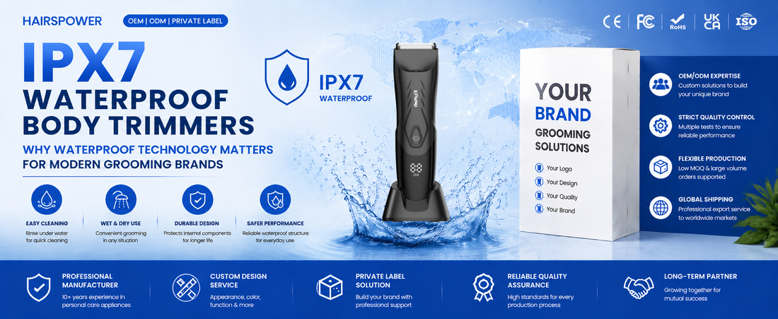 IPX7 Waterproof Body Trimmers: Why Waterproof Technology Matters for Modern Grooming Brands