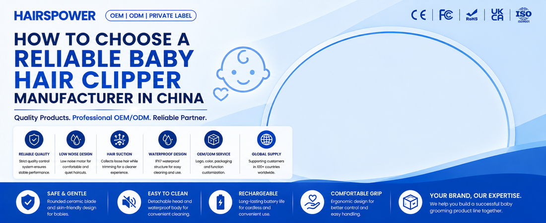 How to Choose a Reliable Baby Hair Clipper Manufacturer in China