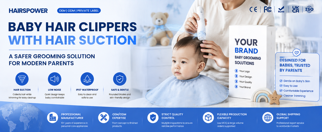 Baby Hair Clippers with Hair Suction: A Safer Grooming Solution for Modern Parents