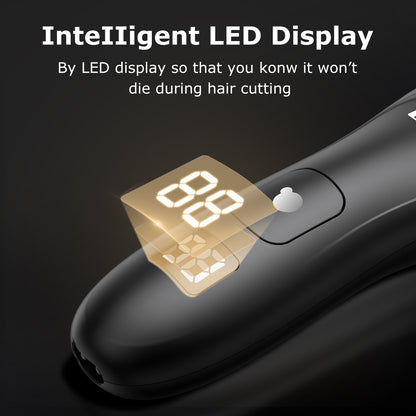 Mini Men's Body Trimmer - Cut-Preventing Blade, IPX7 Waterproof & LCD Display