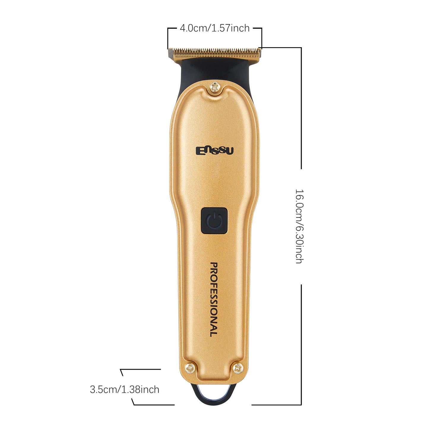 Pro Hair Trimmer – T-Shape Stainless Blade, 6800RPM Dual-Speed Motor