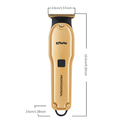 Pro Hair Trimmer – T-Shape Stainless Blade, 6800RPM Dual-Speed Motor