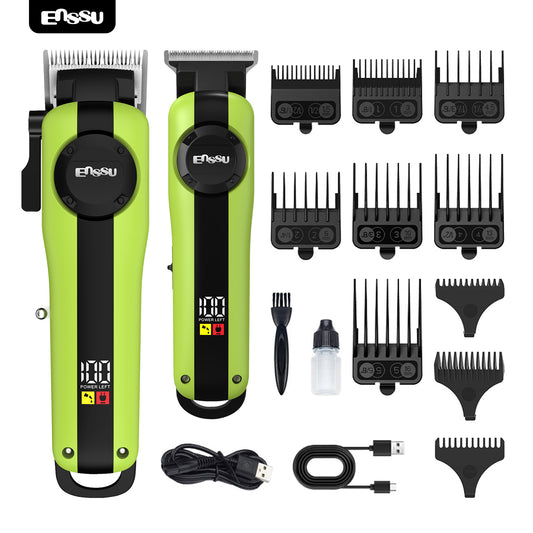 2-in-1 Professional Hair Trimmer Kit – Electric Clipper Grooming Set
