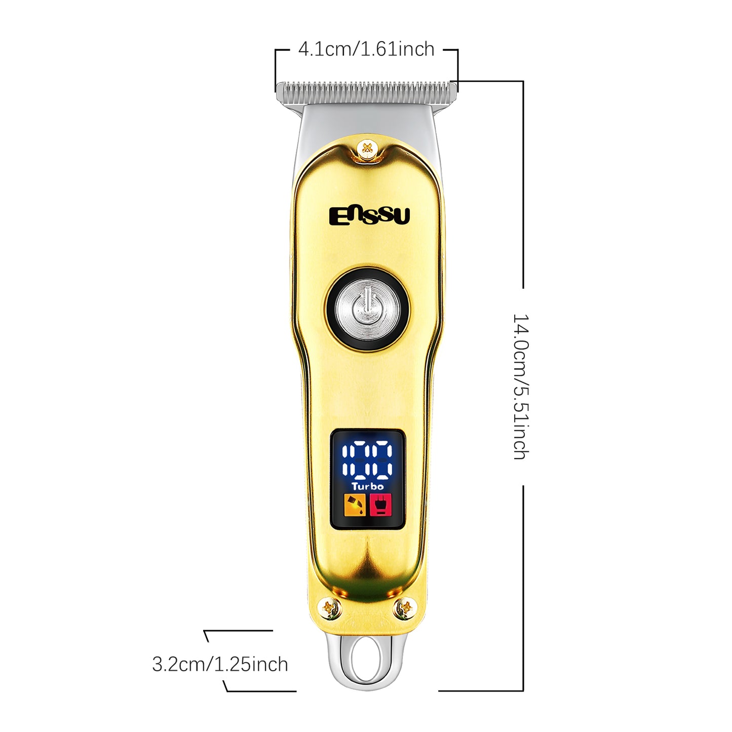 Pro Hair Trimmer – T-Shape Stainless Blade, 6800RPM Dual-Speed Motor