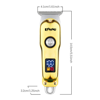 Pro Hair Trimmer – T-Shape Stainless Blade, 6800RPM Dual-Speed Motor
