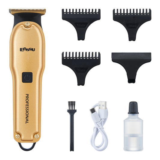 Pro Hair Trimmer – T-Shape Stainless Blade, 6800RPM Dual-Speed Motor