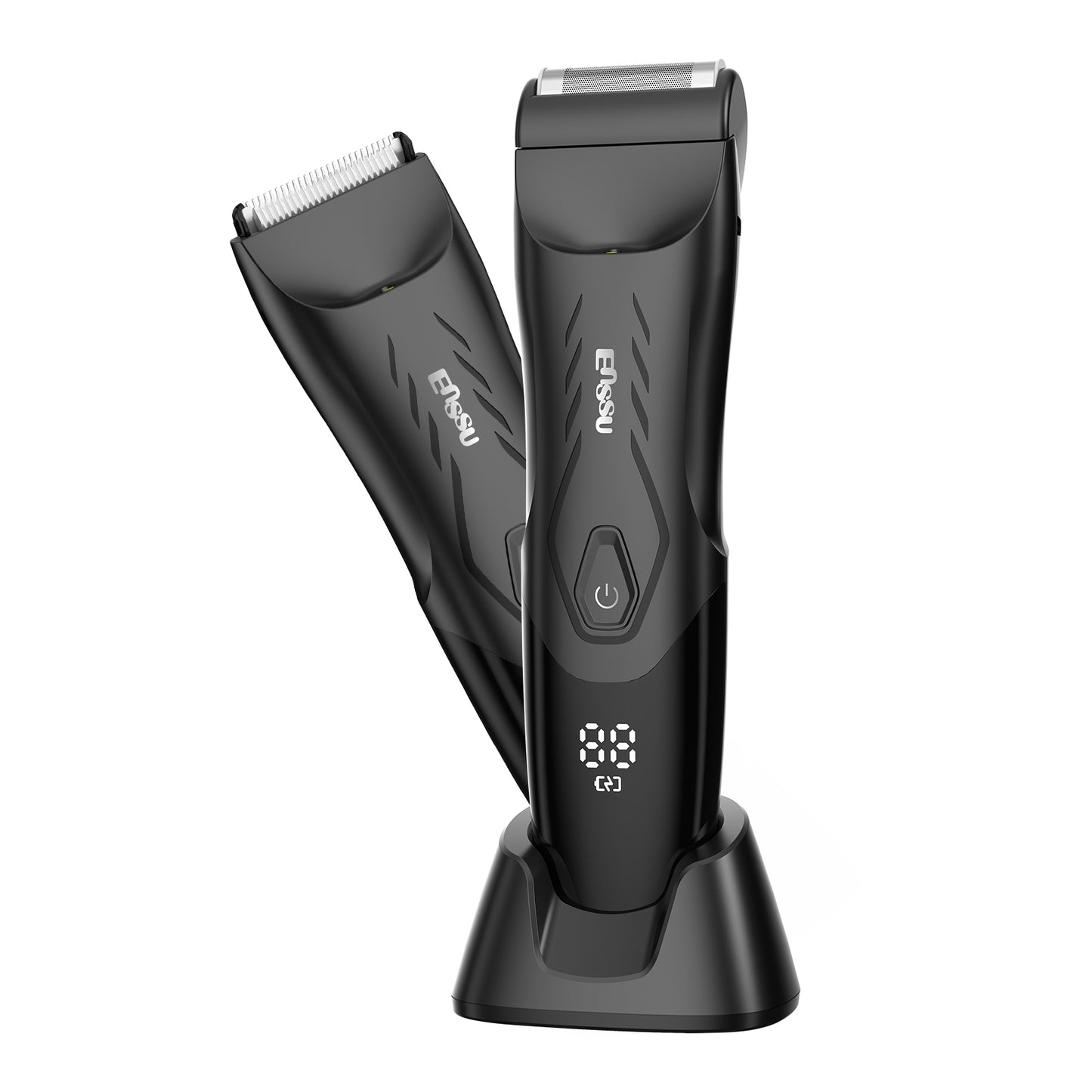 Waterproof Grooming Kit – Trim & Shave with LCD Display & Charging Base