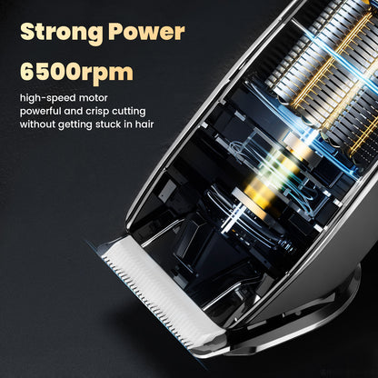 Professional Hair Trimmer – 50mm Blade 6500RPM Motor LCD Display