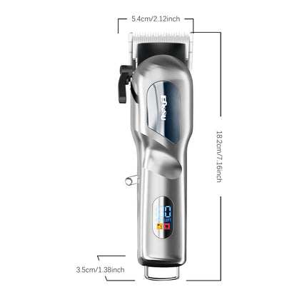 Pro Hair Clipper – Adjustable 45mm Stainless Blade, 6500RPM Motor