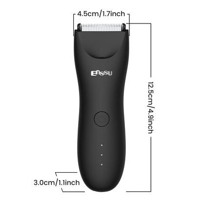 Men’s Body Trimmer Black – Waterproof, Ceramic Blade, LED Light & Dock