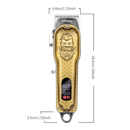 Pro Hair Clipper – Adjustable 45mm Stainless Blade, 6500RPM Motor
