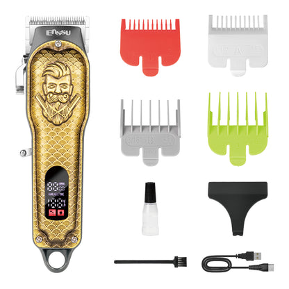 Pro Hair Clipper – Adjustable 45mm Stainless Blade, 6500RPM Motor