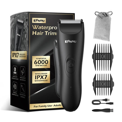 Men's Body Trimmer - Cut-Preventing Blade, IPX7 Waterproof