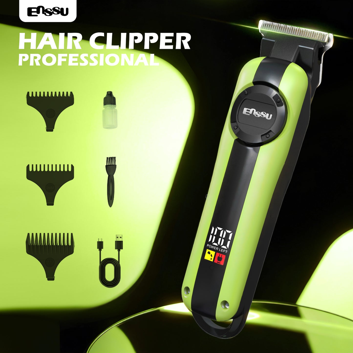 Professional Hair Clipper with Powerful Propulsion System – Fast & Precise Cutting, No Hair Snagging