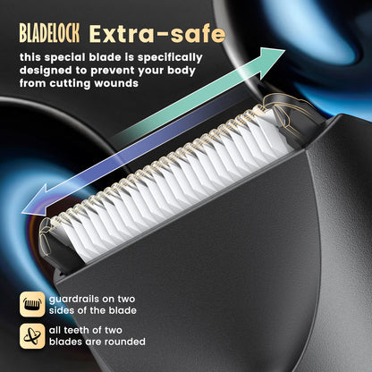 BLADELOCK™ Electric Hair Clipper – Safe Ceramic Blade with Spotlight