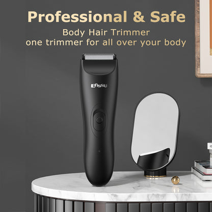 Men's Body Trimmer - Cut-Preventing Blade, IPX7 Waterproof