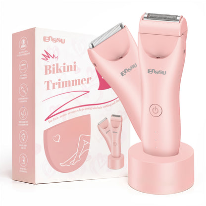 Lady 2-in-1 Bikini Trimmer with Safe Ceramic Blade – Waterproof & Spotlight