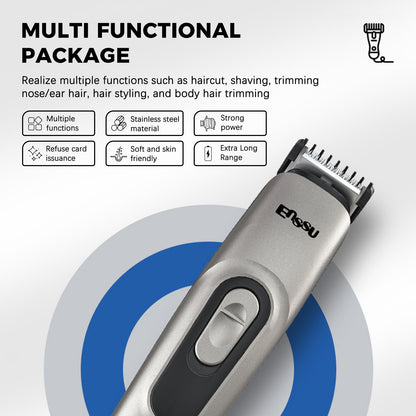 Multifunctional Styling Kit – 6-in-1 Hair Clipper, 6500–10000RPM Motor