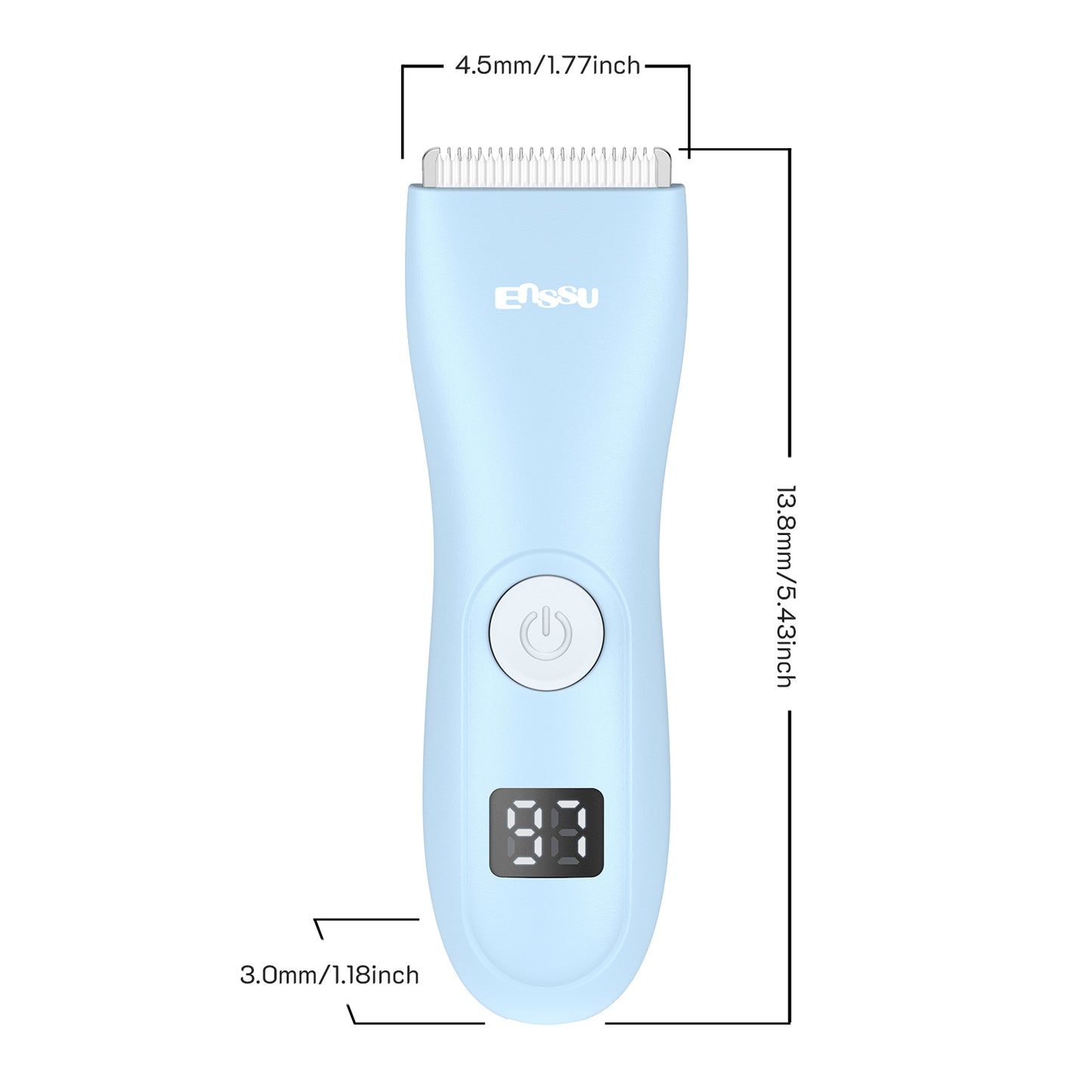 Baby Hair Clipper – Safe Ceramic Blade, Low Noise, LCD Display, IPX7 Waterproof