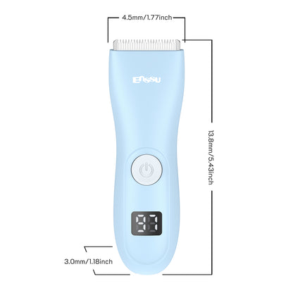 Baby Hair Clipper – Safe Ceramic Blade, Low Noise, LCD Display, IPX7 Waterproof