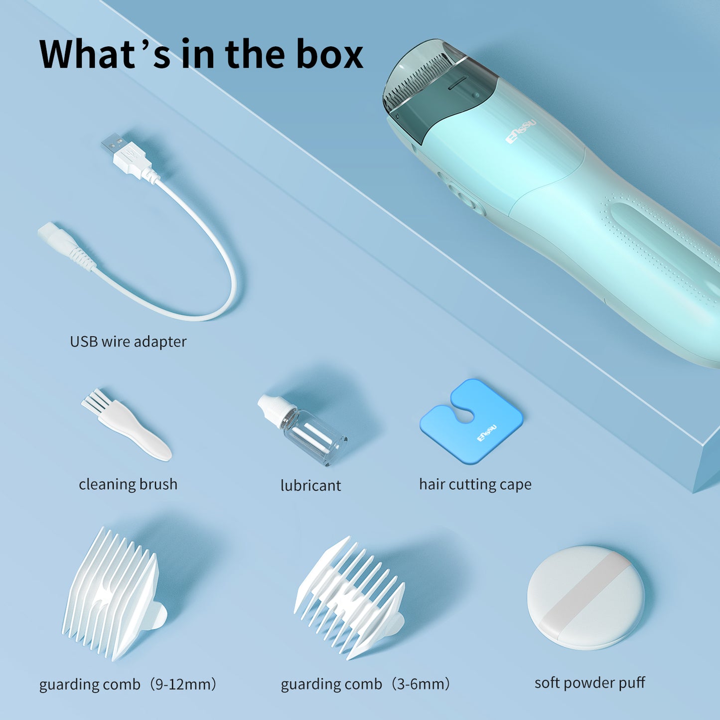 Auto-Vacuum Baby Hair Clipper – Safe Ceramic Blade, IPX7 Waterproof