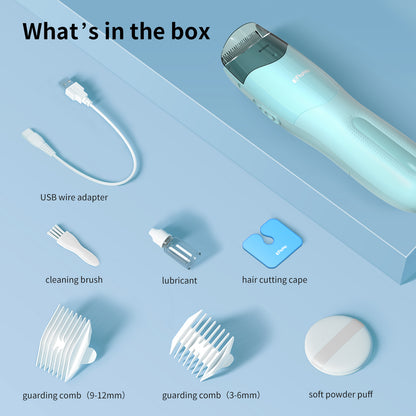 Auto-Vacuum Baby Hair Clipper – Safe Ceramic Blade, IPX7 Waterproof