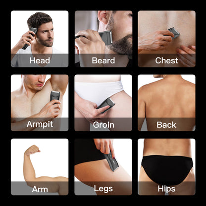 Waterproof Grooming Kit – Trim & Shave with LCD Display & Charging Base