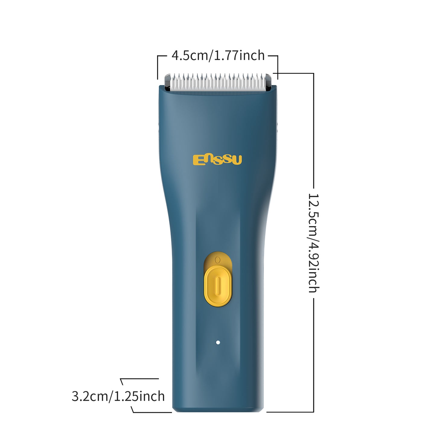 Mini Electric Hair Clipper – Blue | IPX7 Waterproof with Ceramic Safe Blade