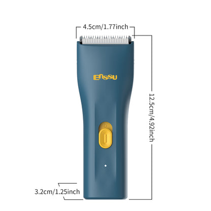 Mini Electric Hair Clipper – Blue | IPX7 Waterproof with Ceramic Safe Blade