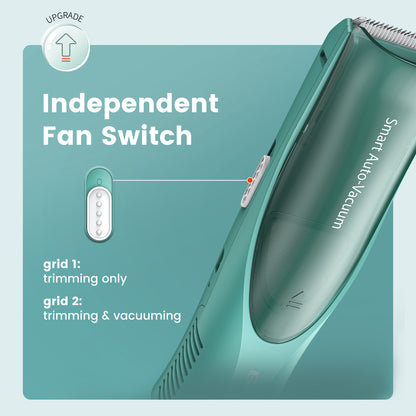 Auto-Vacuum Baby Hair Clipper – Safe Ceramic Blade, Large Storage, IPX7 Waterproof