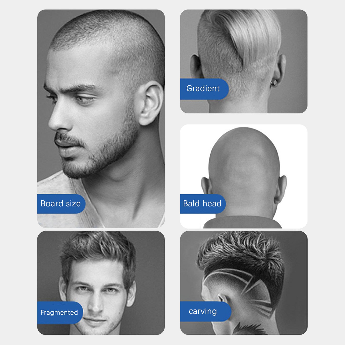 Multifunctional Styling Kit – 6-in-1 Hair Clipper, 6500–10000RPM Motor