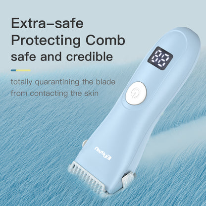 Baby Hair Clipper – Safe Ceramic Blade, Low Noise, LCD Display, IPX7 Waterproof