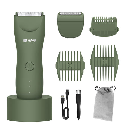 2-in-1 Pro Green Trimmer – Digital Display, Charging Base, IPX7 Waterproof