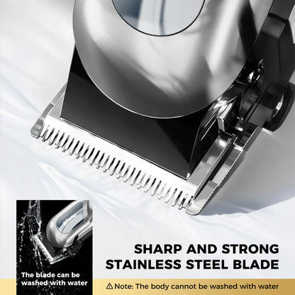 Pro Hair Clipper – Adjustable 45mm Stainless Blade, 6500RPM Motor