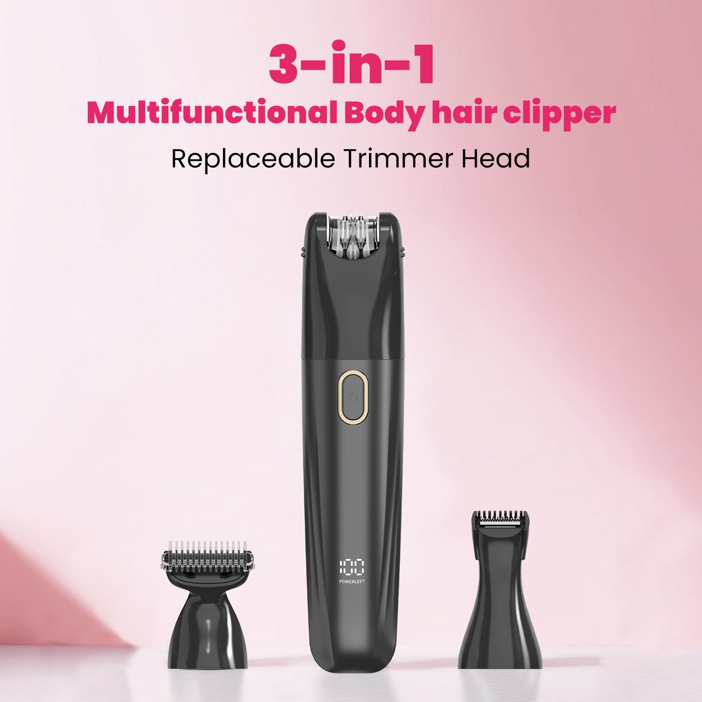 3-in-1 Women’s Electric Body Groomer – Multi-Functional Hair Trimmer Kit