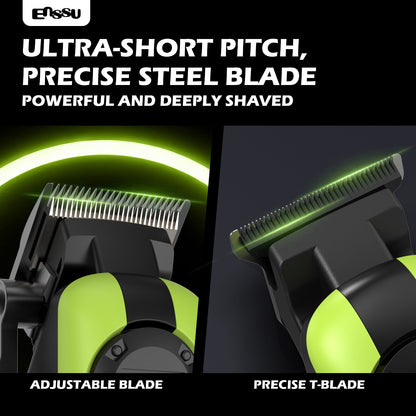 2-in-1 Professional Hair Trimmer Kit – Electric Clipper Grooming Set
