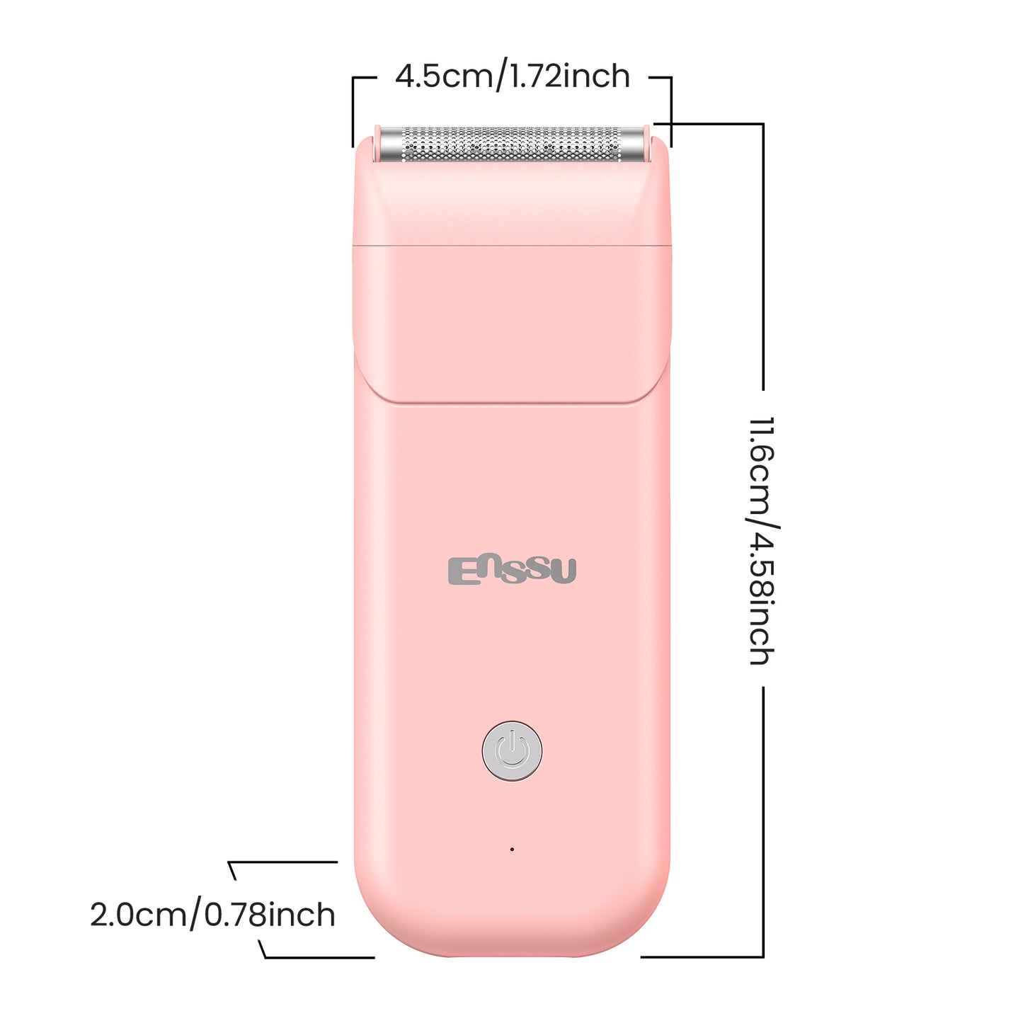 2-in-1 Waterproof Bikini Trimmer for Women – Dual Ceramic Blades & Spotlight