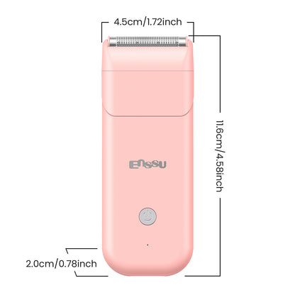 2-in-1 Waterproof Bikini Trimmer for Women – Dual Ceramic Blades & Spotlight
