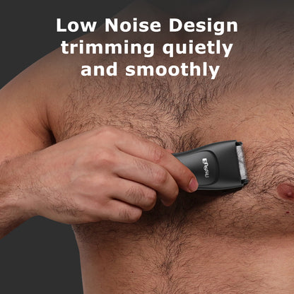 Mini Men's Body Trimmer - Cut-Preventing Blade, IPX7 Waterproof & LCD Display