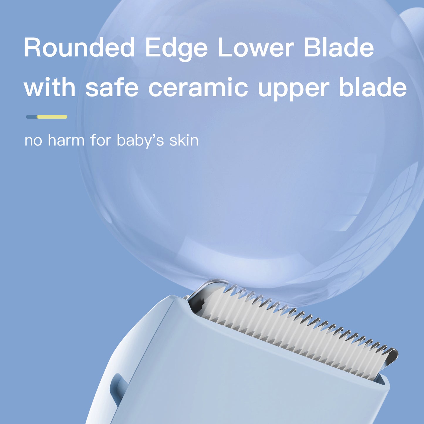 Baby Hair Clipper – Safe Ceramic Blade, Low Noise, LCD Display, IPX7 Waterproof