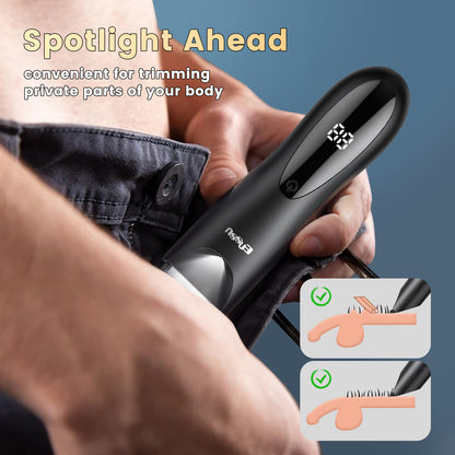 BLADELOCK™ Electric Hair Clipper – Safe Ceramic Blade with Spotlight
