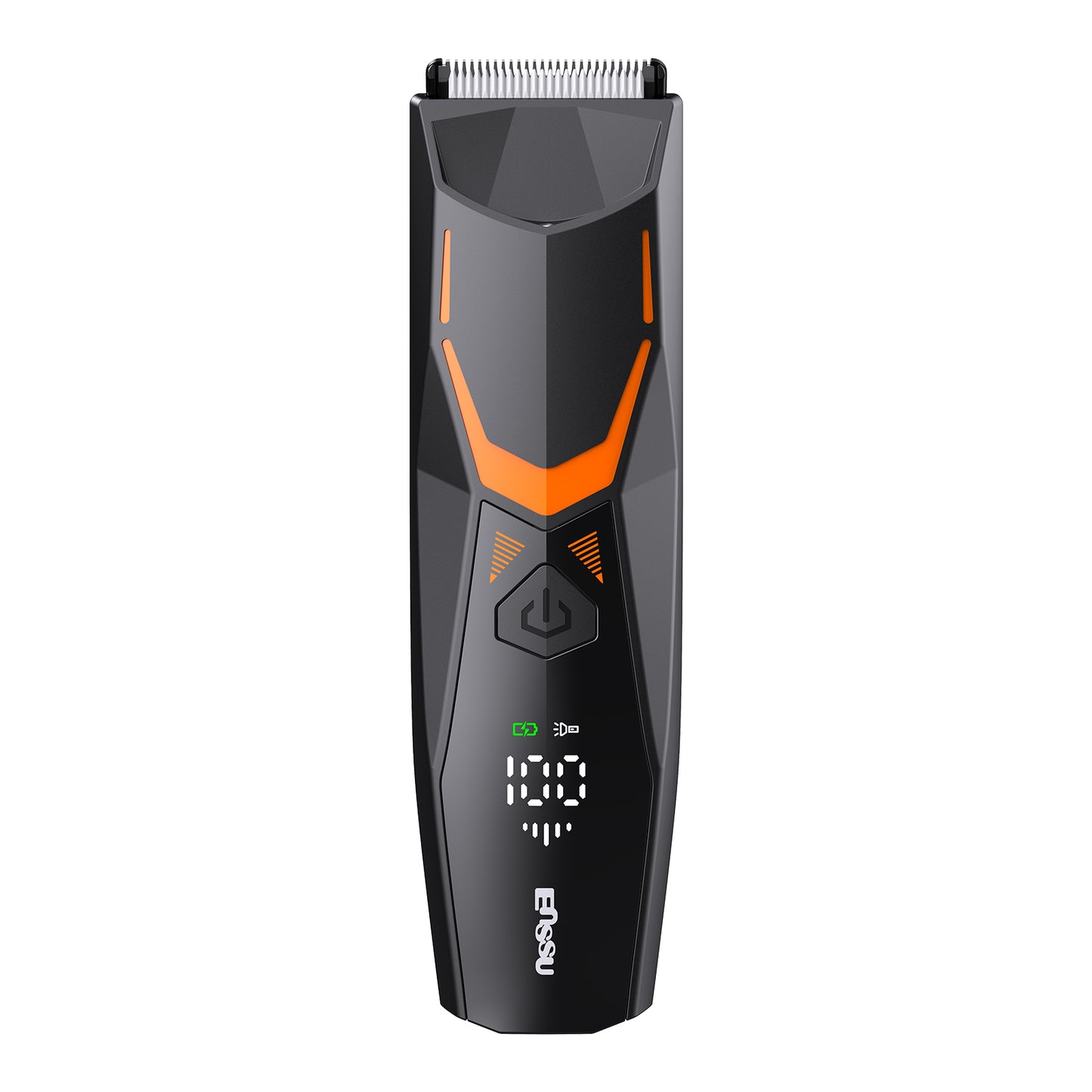 Men's Body Trimmer - Cut-Preventing Blade, IPX7 Waterproof, Spotlight, LCD Display & Dock