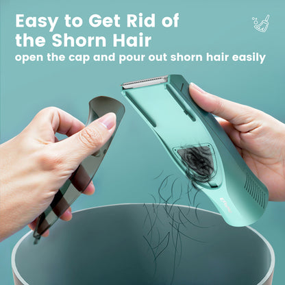 Auto-Vacuum Baby Hair Clipper – Safe Ceramic Blade, Large Storage, IPX7 Waterproof