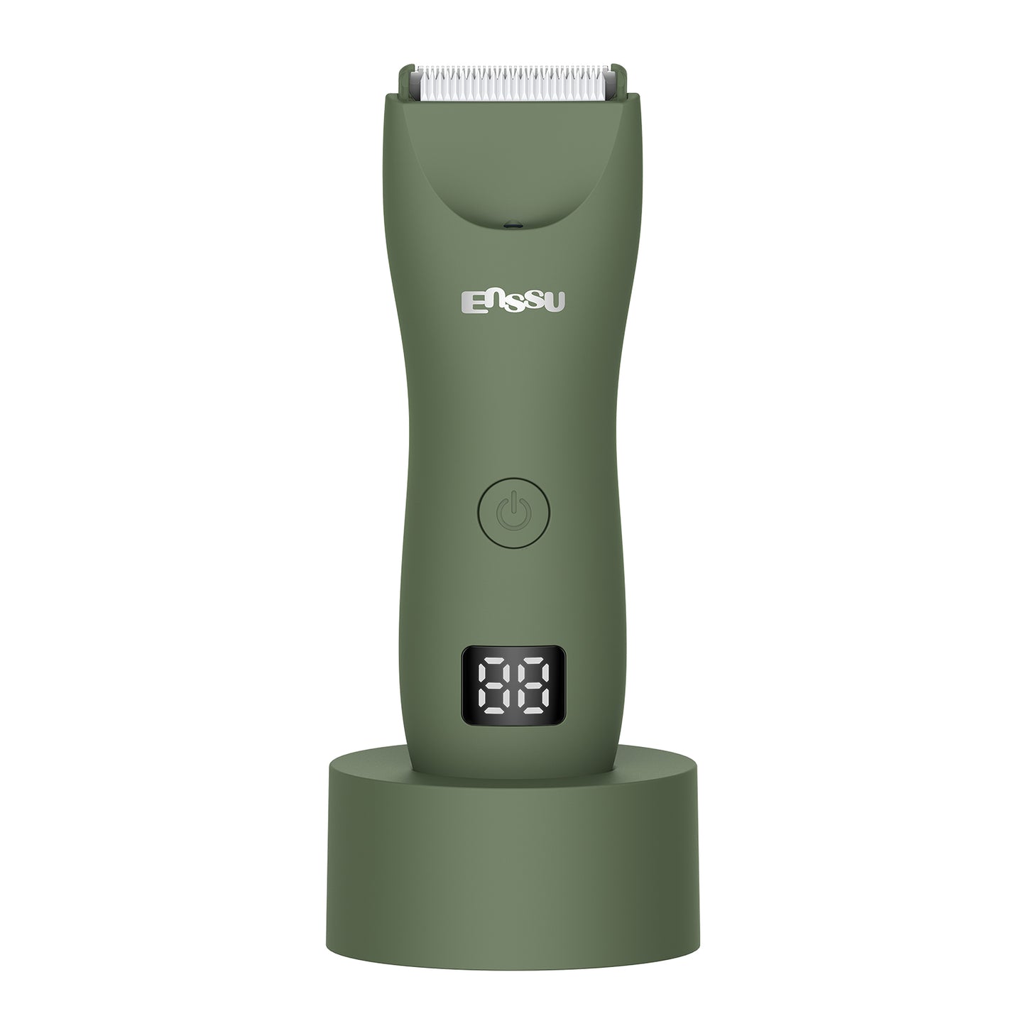 2-in-1 Men's Body Trimmer Dual Blade Kit – Waterproof, Ceramic Blade, LED Light, LCD Display & Dock