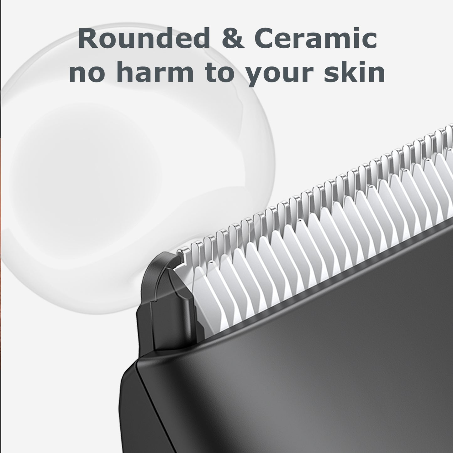 Mini Men's Body Trimmer - Cut-Preventing Blade, IPX7 Waterproof & LCD Display