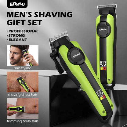 2-in-1 Professional Hair Trimmer Kit – Electric Clipper Grooming Set