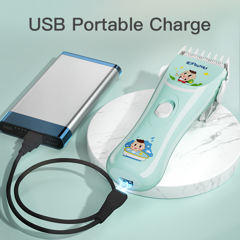 Baby Hair Clipper – Dense Ceramic Blade, Low Noise, IPX7 Waterproof